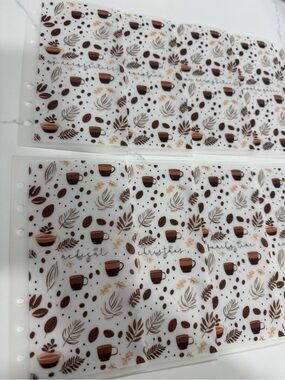 A6 Fall Pattern Cash envelopes